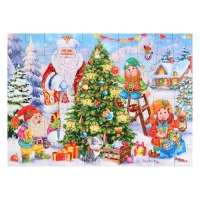 Новый год! Пазл &laquo;Дед Мороз и гномики&raquo;, 60 элементов