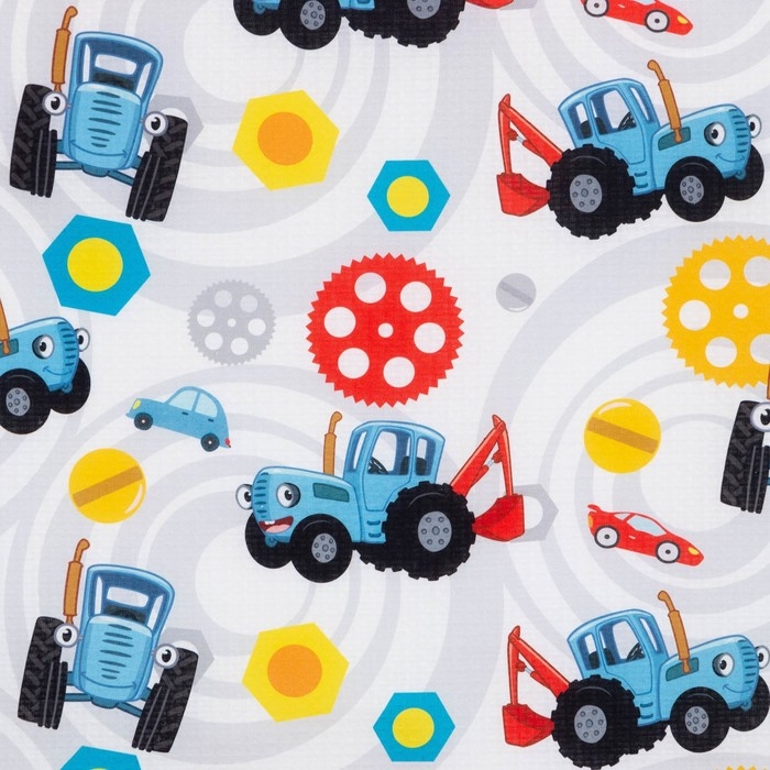 Полотенце детское Синий трактор &laquo;Город&raquo; 70х146&plusmn;2 см, 100% хлопок 160 гр/м2