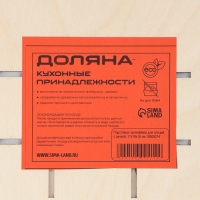 Подставка - органайзер деревянный для специй с ручкой Доляна, 17&times;16&times;16 см