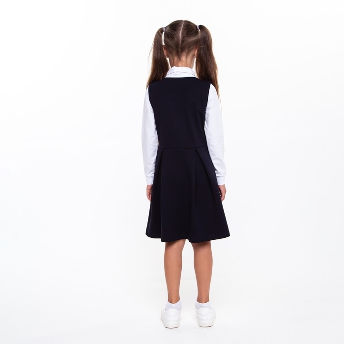 Сарафан для девочки, цвет синий, рост 128 см Сарафан для девочки, цвет синий, рост 128 см