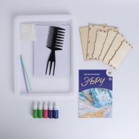 Набор для творчества «Рисуем в технике Эбру» , формат А4 + шкатулка из дерева Набор для творчества «Рисуем в технике Эбру» , формат А4 + шкатулка из дерева