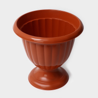 Кашпо уличное на ножке &laquo;Жасмин&raquo;, 9 л, цвет коричневый