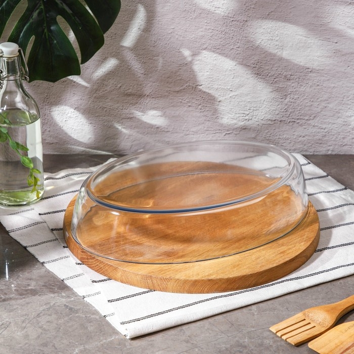 Набор форм для запекания и выпечки из жаропрочного стекла Доляна &laquo;Фуэго&raquo;, 1,5/3 л, 2 шт