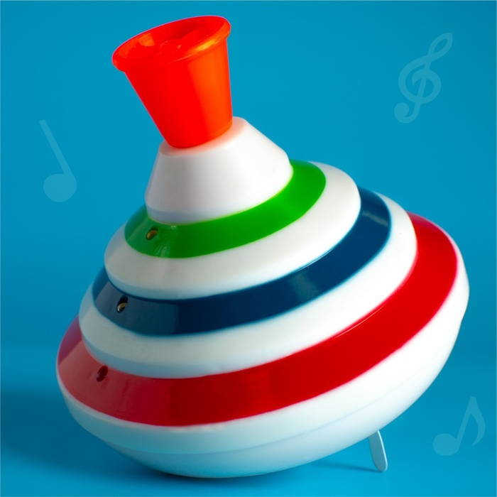 Юла &laquo;Музыкальная&raquo; со звуковым и световым эффектами, работает от батареек, d=13 см