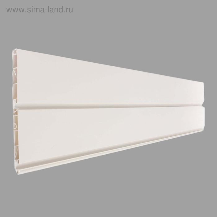 Экономпанель пластик 1 паз, 120&times;25,5 см, цвет белый