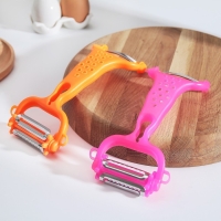 Овощечистка универсальная 6 в 1 Доляна, 20×10 см, цвет МИКС Овощечистка универсальная 6 в 1 Доляна, 20×10 см, цвет МИКС