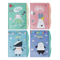 Записная книжка подарочная на замке, А6+, 48 листов, линия "Веселые животные", МИКС Записная книжка подарочная на замке, А6+, 48 листов, линия "Веселые животные", МИКС