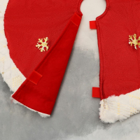 Полянка под ёлку "Сияние полос" Снеговик и снежинки, d-60 см, бело-красный Полянка под ёлку "Сияние полос" Снеговик и снежинки, d-60 см, бело-красный