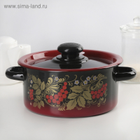 Кастрюля эмалированная, 2 л, ручка МИКС Кастрюля эмалированная, 2 л, ручка МИКС