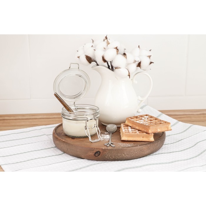 Банка стеклянная для хранения сыпучих продуктов Доляна &laquo;Галерея&raquo;, 190 мл, 11&times;8,5&times;6,5 см, с бугельным замком