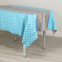 Скатерть &laquo;Квадратики&raquo;, 137 &times; 183 см., цвет синий