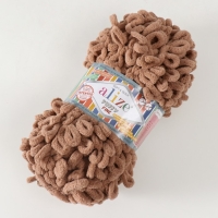 Пряжа "Puffy fine" 100% микрополиэстер 14,5м/100г  (329 кофейный)
