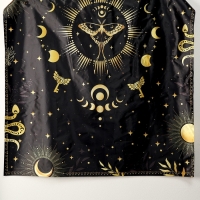 Карнавальный набор &laquo;Лунная ведьма&raquo;: плащ 120 см, шляпа, перчатки, палочка