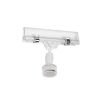 Ценникодержатель с зажимом на магните, 8&times;2&times;6 см, прозрачный