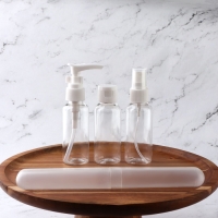 Набор для хранения, в чехле, 4 предмета, цвет белый/прозрачный Набор для хранения, в чехле, 4 предмета, цвет белый/прозрачный