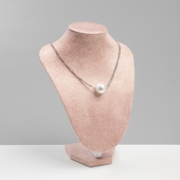 Бюст для украшений, 16&times;11&times;21 см, цвет розовый