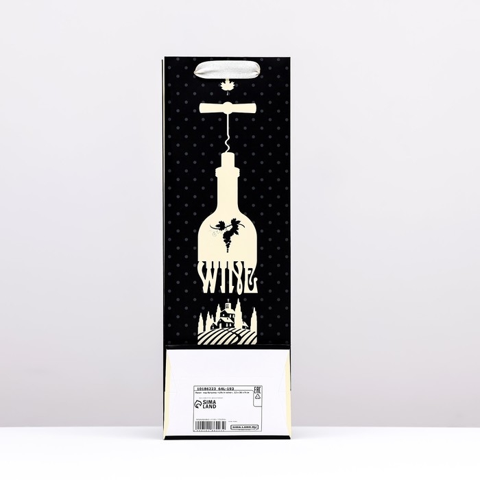 Пакет  под бутылку &laquo;Life in wine&raquo;, 12 x 36 x 9 см