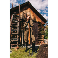 Вилы копальные, 4-рогие, деревянный черенок, &laquo;Премиум&raquo;, Greengo