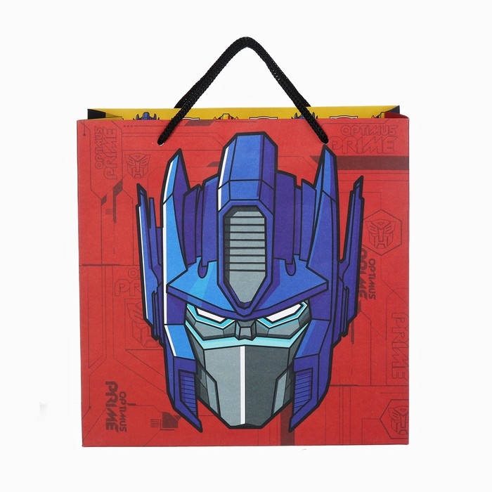 Пакет подарочный крафт Пакет подарочный крафт "Autobot Heroes" 22х22х11 см, Трансформеры