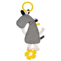 Подвеска мягконабивная &laquo;Зебра Хрустящая&raquo;, погремушка, прорезыватель, шуршит, Мякиши