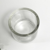 Подсвечник стекло на 1 свечу "Стакан" прозрачный 8х9,3х9,3 см