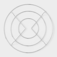 Подставка под горячее на ножках &laquo;Круг&raquo;, 18&times;18&times;2 см, цвет хромированный