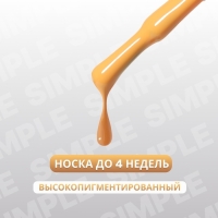 Гель лак для ногтей &laquo;SIMPLE&raquo;, 3-х фазный, 10 мл, LED/UV, цвет (207)