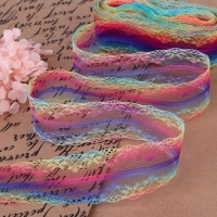 Кружево капроновое &laquo;Радуга волна&raquo;, 35 мм &times; 10 &plusmn; 1 м, цвет разноцветный №2