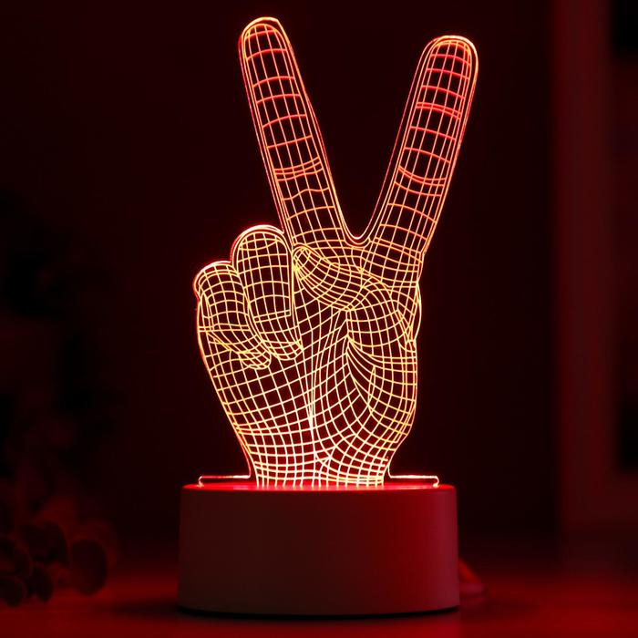 Светильник "Победа" LED RGB от сети 9,5х10х19 см RISALUX