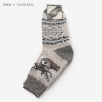 Носки шерстяные, цвет лён, размер 27 Носки шерстяные, цвет лён, размер 27