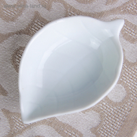 Набор салатников керамических на деревянной подставке &laquo;Эстет. Лист&raquo;, 4 предмета: 50 мл, цвет белый