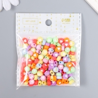 Набор бусин для творчества пластик "Сердечко в круге" яркие 20 гр 0,4х0,6х0,6 см Набор бусин для творчества пластик "Сердечко в круге" яркие 20 гр 0,4х0,6х0,6 см