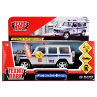 Машина металлическая инерционная Mercedes-Benxz G-class &laquo;Полиция&raquo; 12 см, световые и звуковые эффекты
