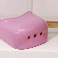 Подставка для губки Доляна &laquo;Базис&raquo;, 18&times;8&times;3,5 см, цвет МИКС