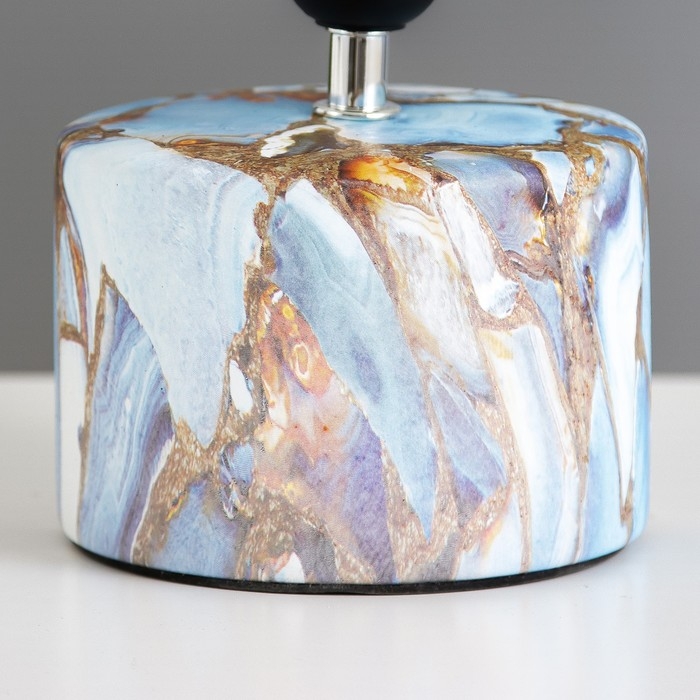 Настольная лампа "Сафари К" Е27 40Вт бело-синий 12,5х12,5х29 см RISALUX