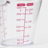 Стакан мерный, 500 мл, 16×9,7×11 см, цвет прозрачный Стакан мерный, 500 мл, 16×9,7×11 см, цвет прозрачный