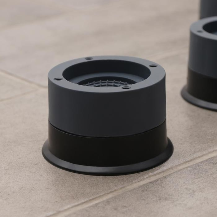 Набор подставок антивибрационных, для стиральной машины, 4 шт, 7,4&times;4,6 см, d=4,7 см