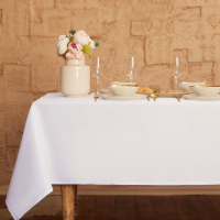 Скатерть "Этель" Cozy 150*180 +/-3см, цв.белый, пл. 192 г/м2, хл с ВГМО Скатерть "Этель" Cozy 150*180 +/-3см, цв.белый, пл. 192 г/м2, хл с ВГМО