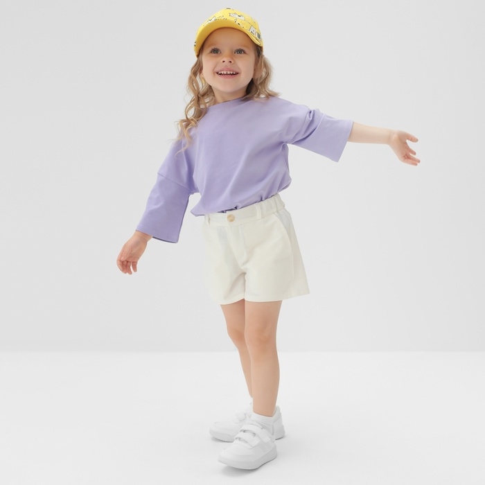 Шорты детские MINAKU: Cotton Collection цвет белый, рост 116 Шорты детские MINAKU: Cotton Collection цвет белый, рост 116