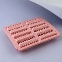 Массажёр &laquo;Барабаны&raquo;, 26 &times; 21,5 &times; 5 см, 5 рядов, цвет розовый