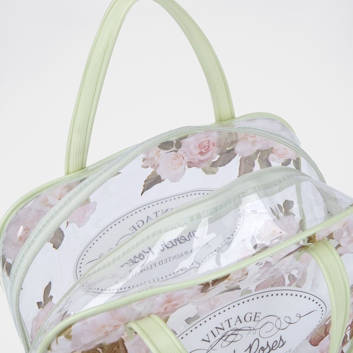 Косметичка на молнии, цвет зелёный Косметичка на молнии, цвет зелёный