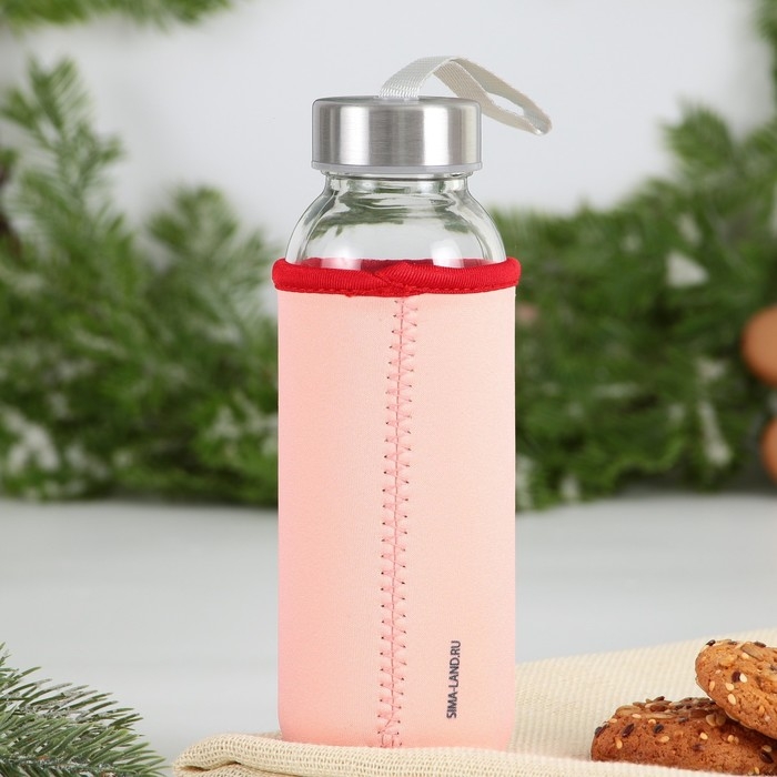 Новый год. Бутылка для воды &laquo;Енотик&raquo;, 350 мл