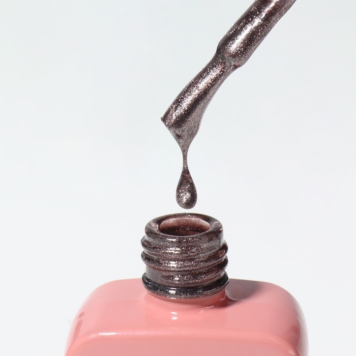 Гель лак для ногтей &laquo;CAT`S EYE GENTLE&raquo;, 3-х фазный, 10 мл, LED/UV, цвет коричневый (51)