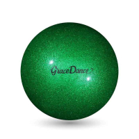 Мяч для художественной гимнастики Grace Dance, d=16,5 см, цвет изумрудный с блеском Мяч для художественной гимнастики Grace Dance, d=16,5 см, цвет изумрудный с блеском