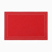 Набор декоративных салфеток "Стиль" цв.красный 30х40&plusmn;5см-2 шт, фетр