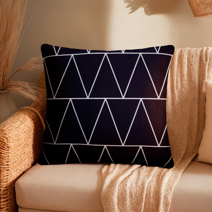 Наволочка декоративная Этель Геометрия &laquo;Зигзаги&raquo; 40х40 см, велюр