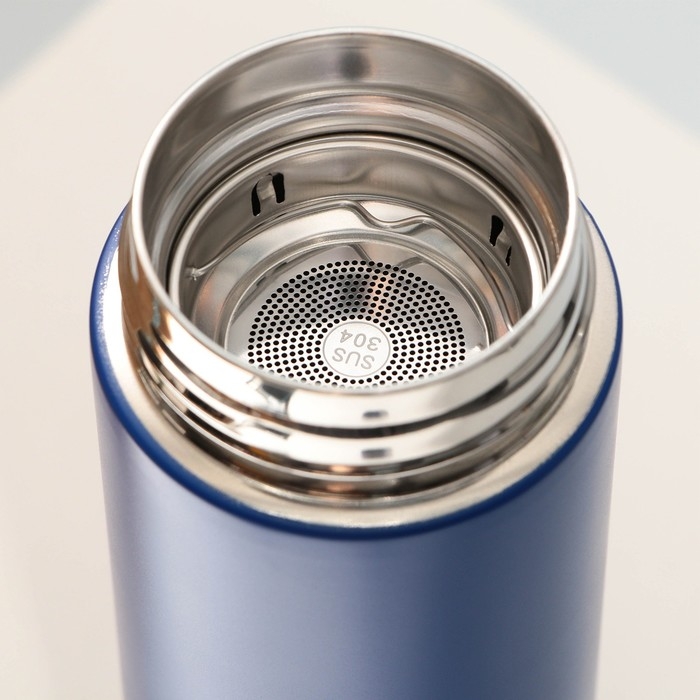 Термос с индикатором температуры &laquo;Лучший рыбак&raquo;, 500 мл, сохраняет тепло 10-12 ч