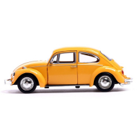 Машина металлическая VOLKSWAGEN BEETLE 1967, 1:32, открываются двери, инерция, цвет жёлтый Машина металлическая VOLKSWAGEN BEETLE 1967, 1:32, открываются двери, инерция, цвет жёлтый