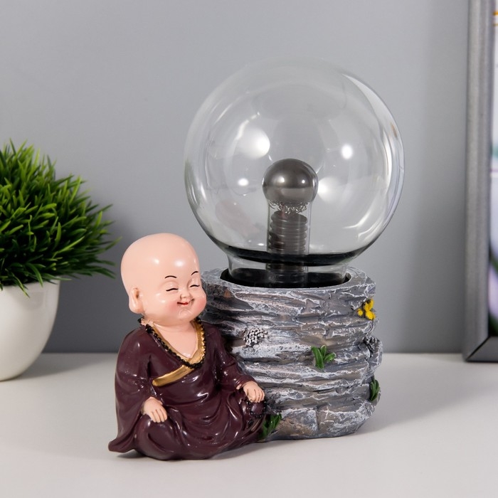 Плазменный шар Плазменный шар "Лаоши" коричневый 13х7х17 см RISALUX