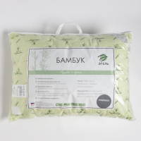 Подушка "Этель" , подстёжка &mdash; бамбук, 50х70 см, тик